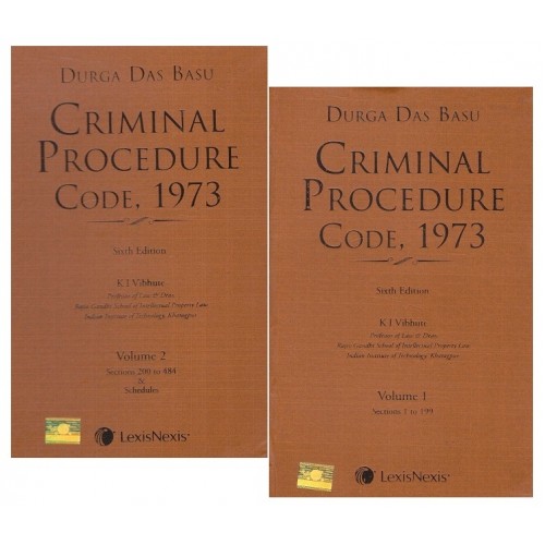 Durga Das Basu's Criminal Procedure Code, 1973 by K. I. Vibhute [2 HB Vols.] for Lexisnexis